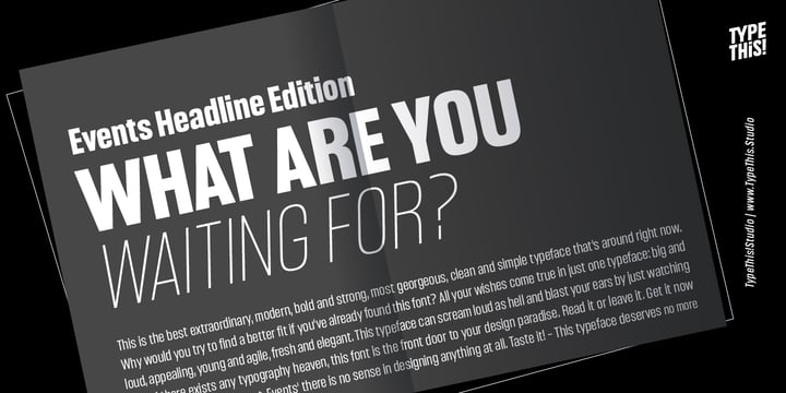 Headlines Core Edition Font Poster 8