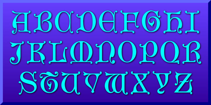 Gothic Initials Three Font Poster 5
