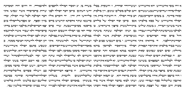 Hebrew Pirkei Avot Std Font Poster 10