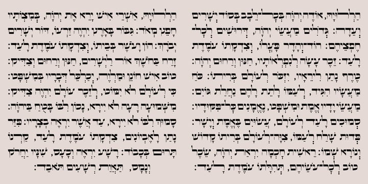 Hebrew Pirkei Avot Std Font Poster 4