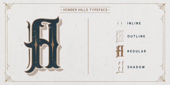 Vonder Hills Font Poster 7