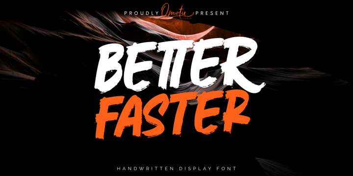 Better Faster Font Poster 1
