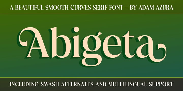 Abigeta Display Font Poster 1