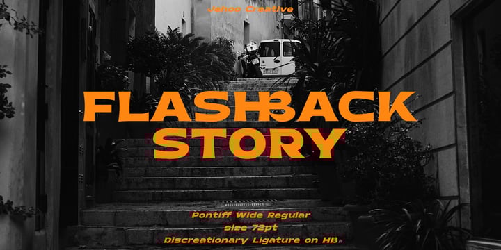 Pontiff Wide Font Poster 6