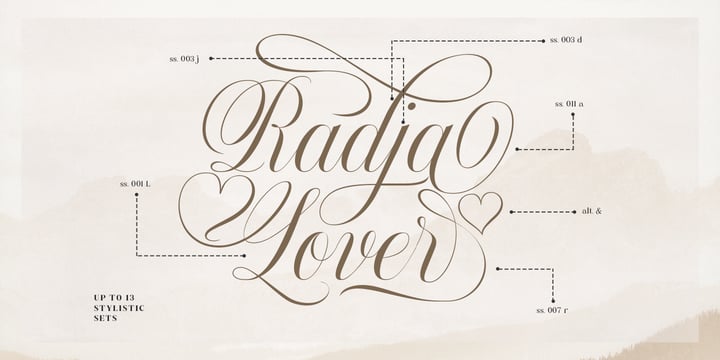 Radja Lover Font Poster 11