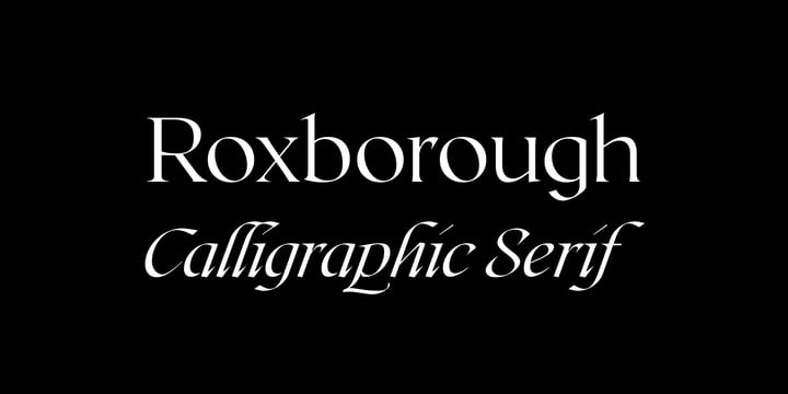 Roxborough CF Font Poster 1