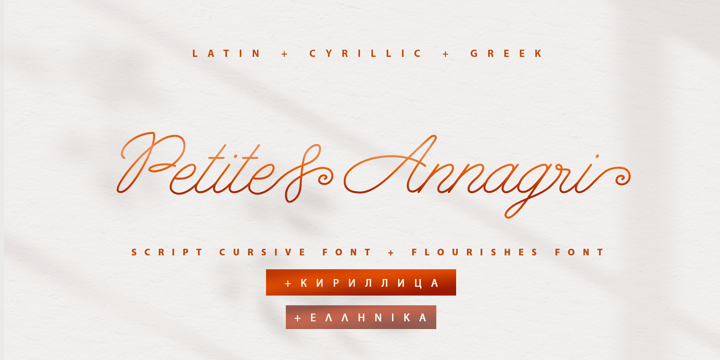 Petite Annagri Cyrillic Font Poster 2