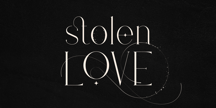 Stolen Love Font Poster 1