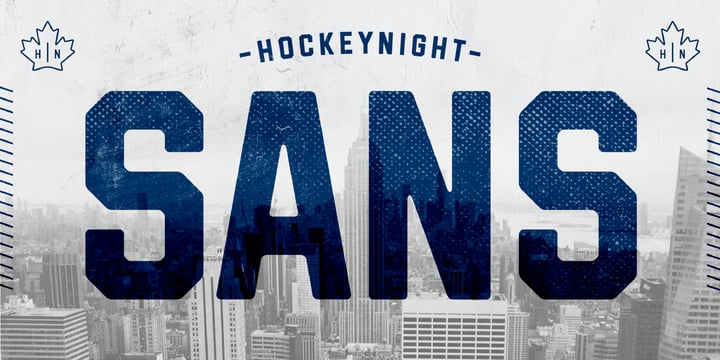 Hockeynight Sans Font Poster 1