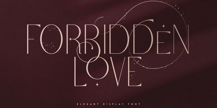 Forbidden Love Font Poster 1