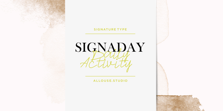 Signaday Font Poster 8