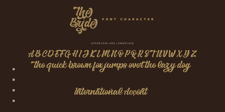 The Bride Font Poster 9