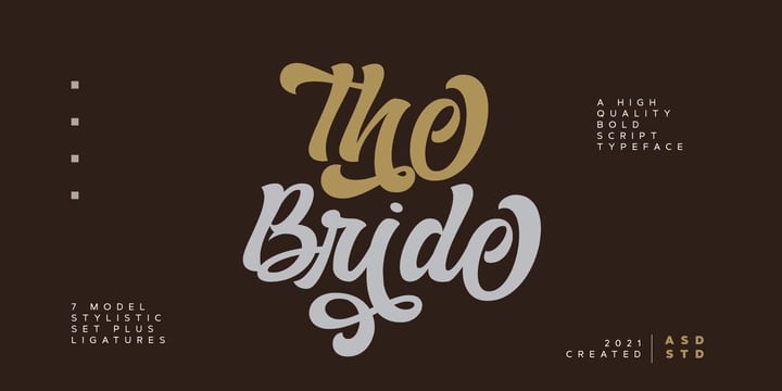 The Bride Font Poster 1