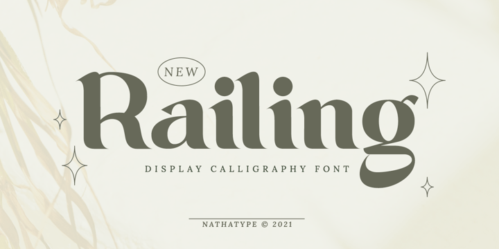 Railing Font Poster 1