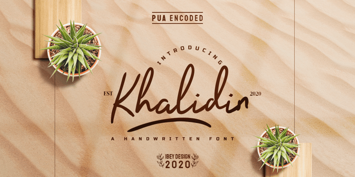 Khalidin Font Poster 1