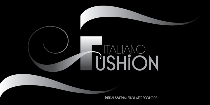 Italiano Fushion Color Font Poster 5