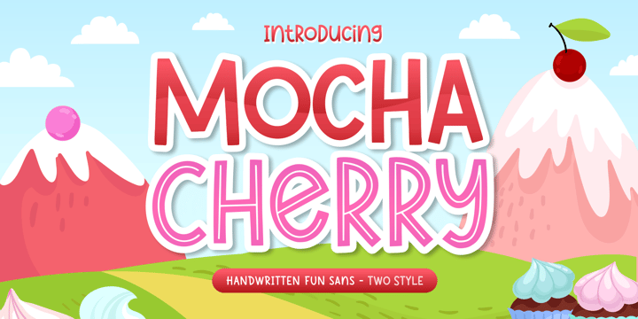 Mocha Cherry Font Poster 1