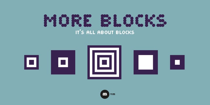 More Blocks Font Poster 3