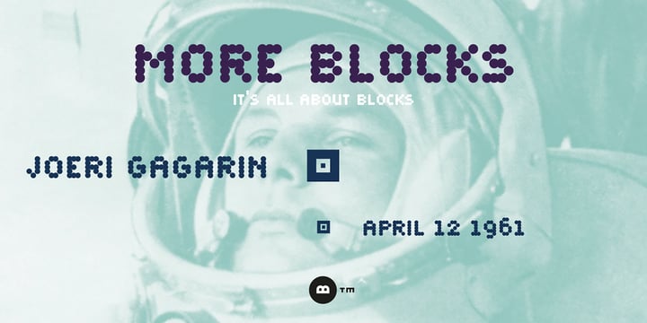 More Blocks Font Poster 1