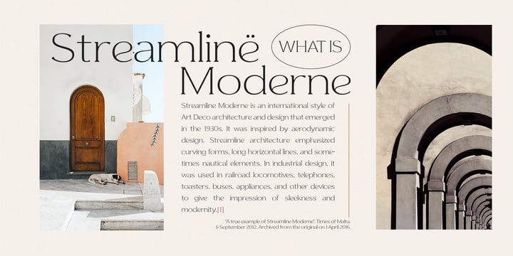 Streamline Moderne Font Poster 7