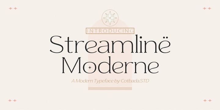 Streamline Moderne Font Poster 1