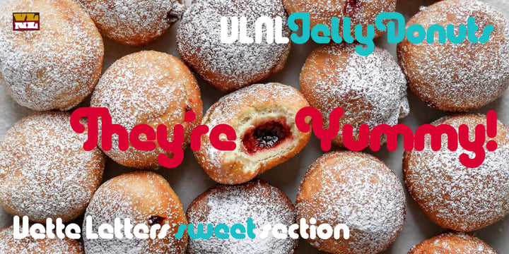 VLNL Jelly Donuts Font Poster 8