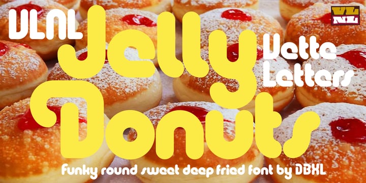 VLNL Jelly Donuts Font Poster 1
