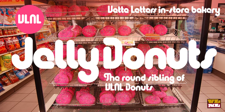 VLNL Jelly Donuts Font Poster 5