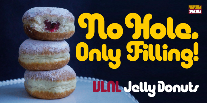 VLNL Jelly Donuts Font Poster 2