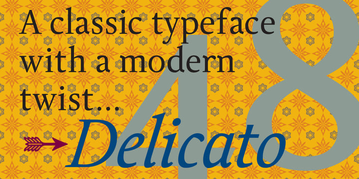 Delicato Pro Font Poster 2