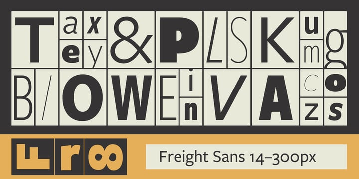 Freight Sans Pro Font Poster 1