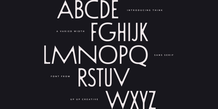 Think Font Poster 2