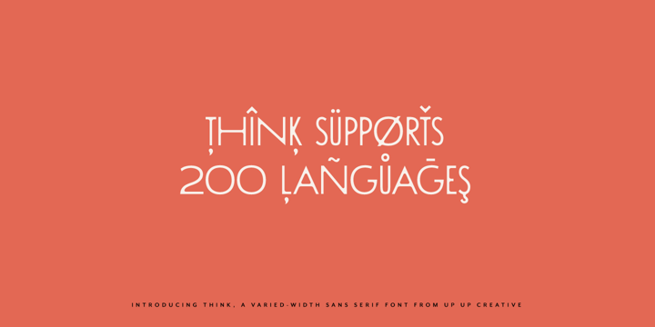 Think Font Poster 11