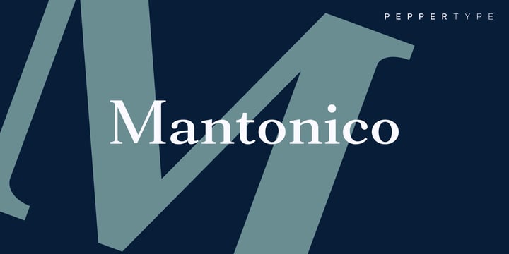 Mantonico Font Poster 1