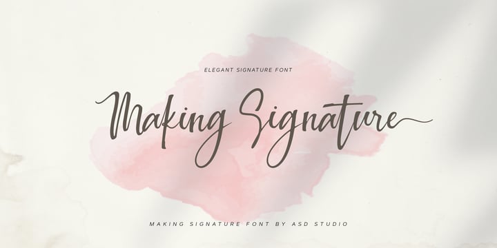Making Signature Font Poster 12