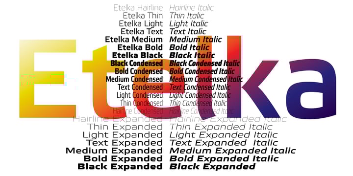 Etelka Font Poster 1