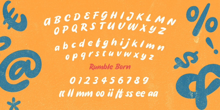 Rumble Born Font Poster 5