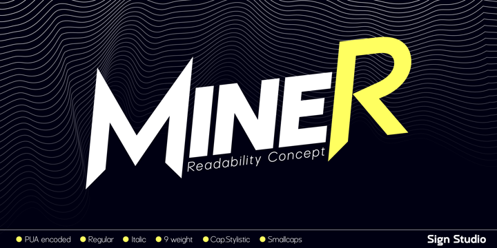 Miner Font Poster 1
