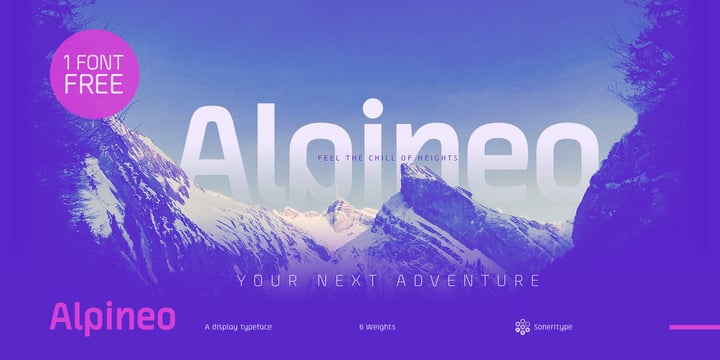Alpineo Font Poster 1