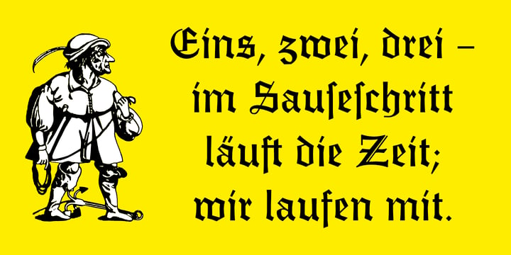 Trump Deutsch Font Poster 3