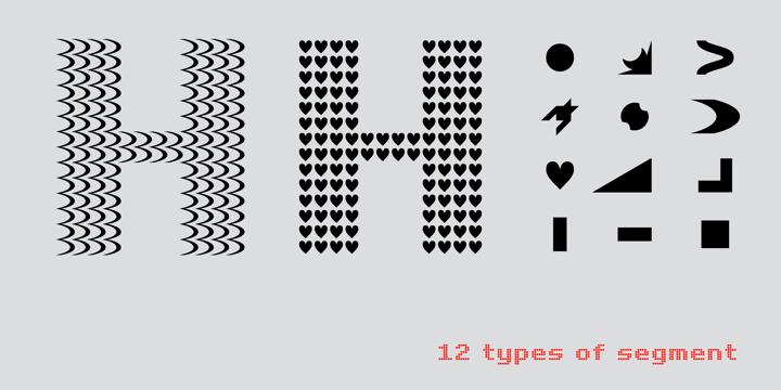 Pixel Grid Font Poster 13