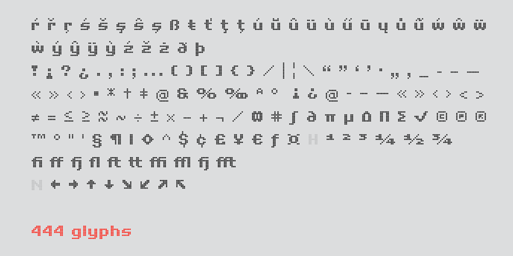 Pixel Grid Font Poster 12