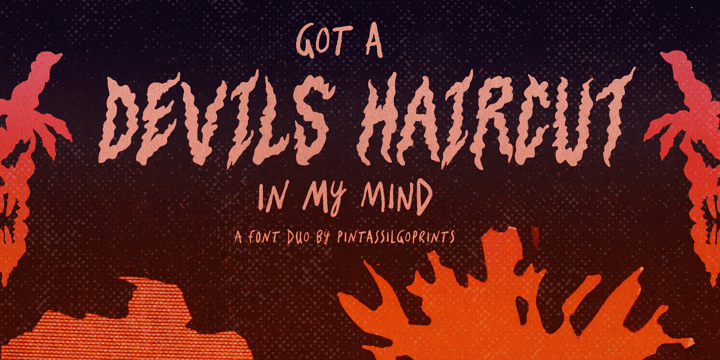 Devils Haircut Font Poster 1