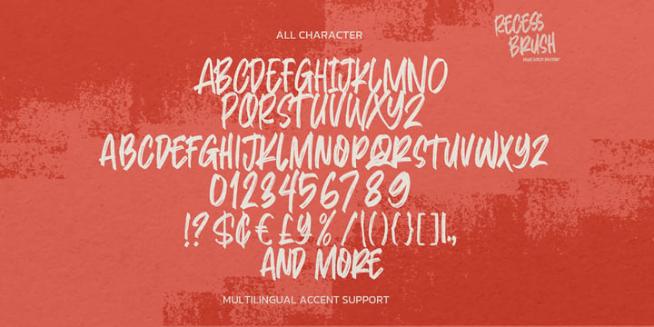 Recess Brush Font | Webfont & Desktop | MyFonts