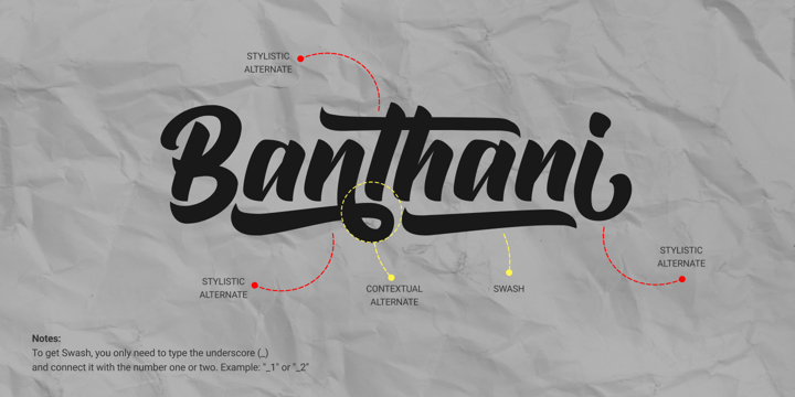 Banthani Font Poster 2
