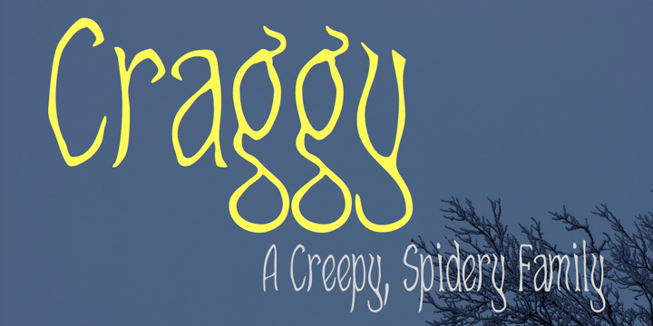 Craggy Font Poster 1