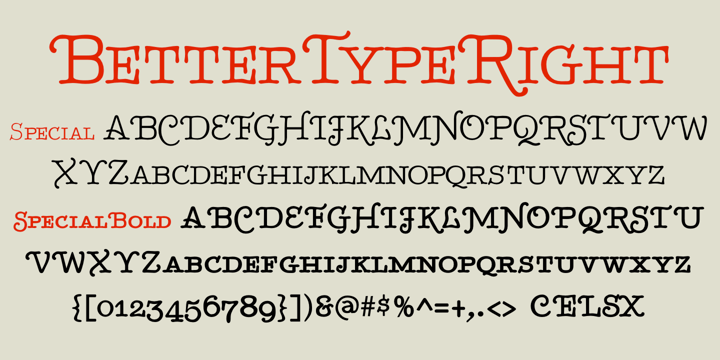 BetterTypeRight Font Poster 10