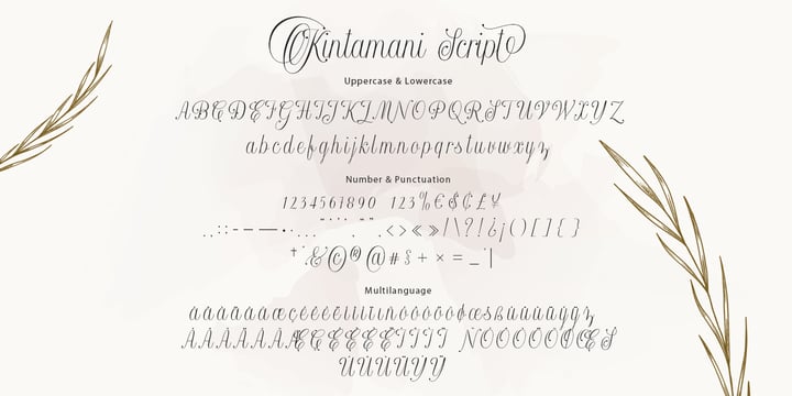 Kintamani Script Font Poster 7