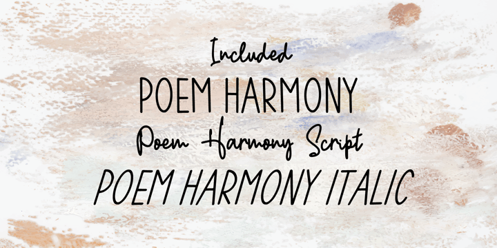 Poem Harmony Font Poster 9