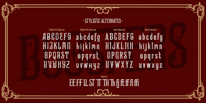 Boosters Font Poster 10